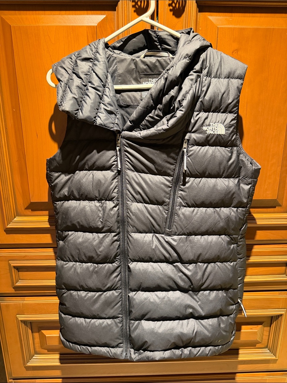The North Face Women's Black Quilted Hooded Puffer Vest